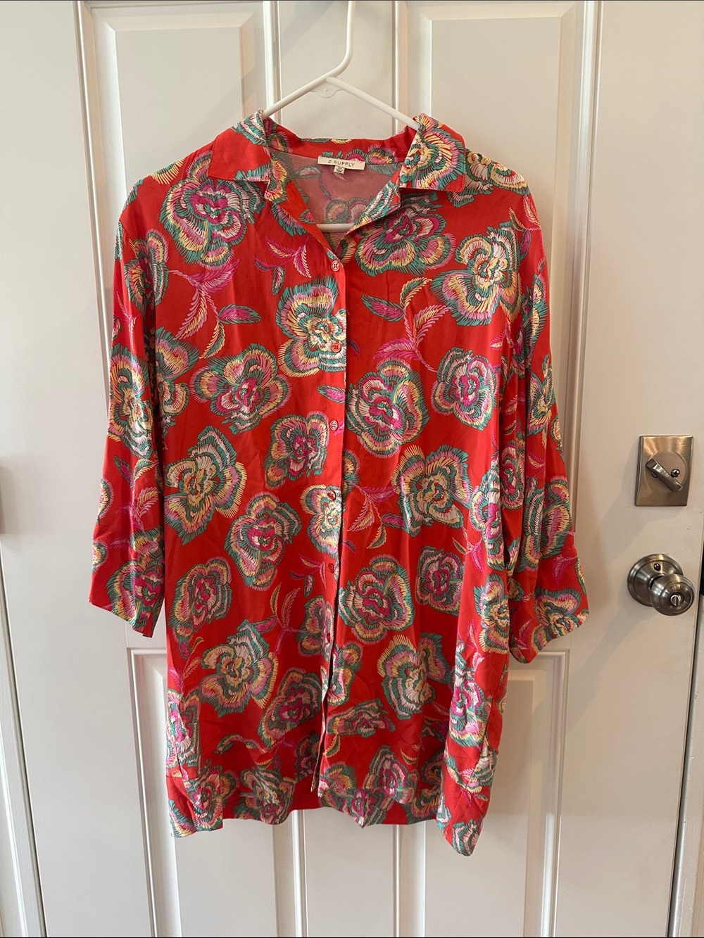 Z Supply  Floral Button-Down Shirt